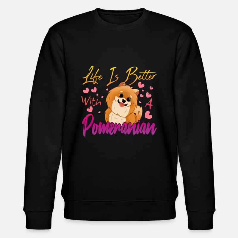 Amoureux de la Poméranie - Sweat bio CHANGER Stanley/Stella Unisexe - noir