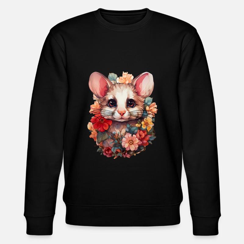 Maus - Stanley/Stella Unisex Bio-Sweatshirt CHANGER  - Schwarz