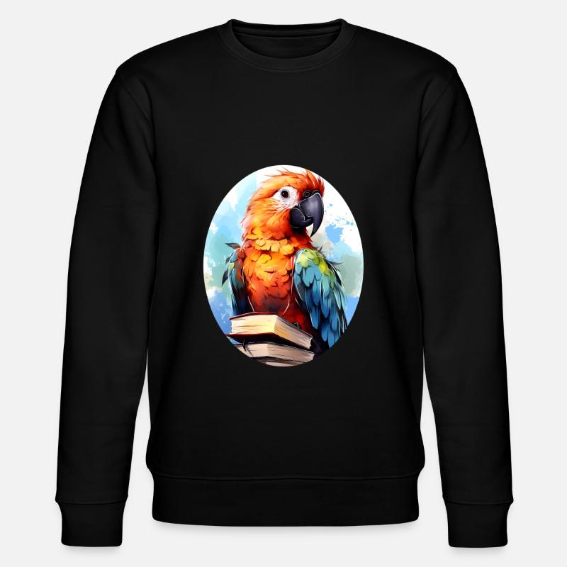 Papagei - Stanley/Stella Unisex Bio-Sweatshirt CHANGER  - Schwarz