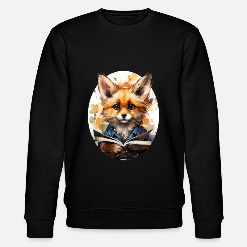 Fuchs - Stanley/Stella Unisex Bio-Sweatshirt CHANGER  - Schwarz