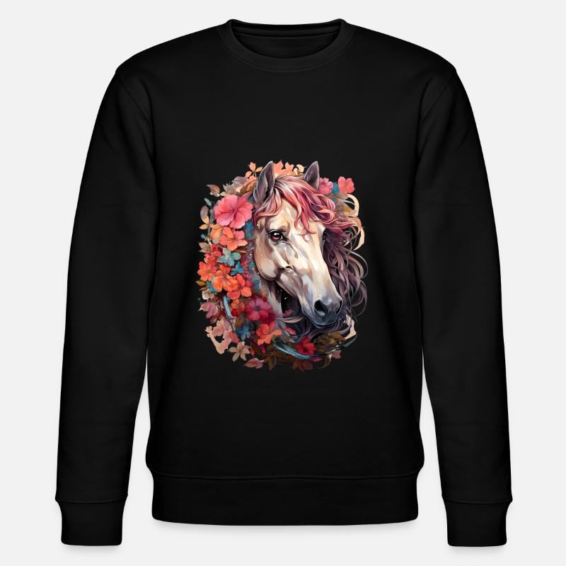 Cheval - Sweat bio CHANGER Stanley/Stella Unisexe - noir