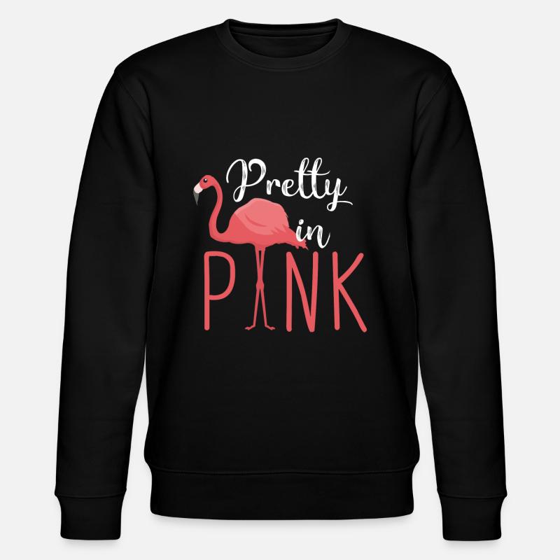 Flamingo - Pretty in Pink - Stanley/Stella Unisex Bio-Sweatshirt CHANGER  - Schwarz