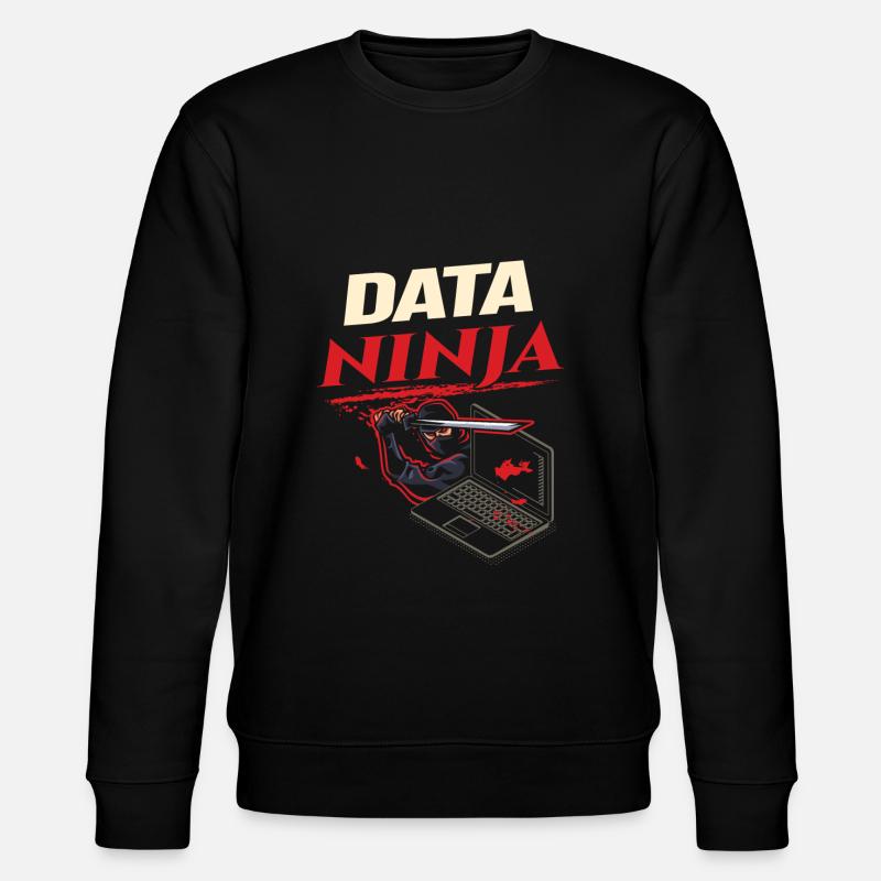 Data Ninja computer programming coder - Stanley/Stella Unisex Bio-Sweatshirt CHANGER - Schwarz