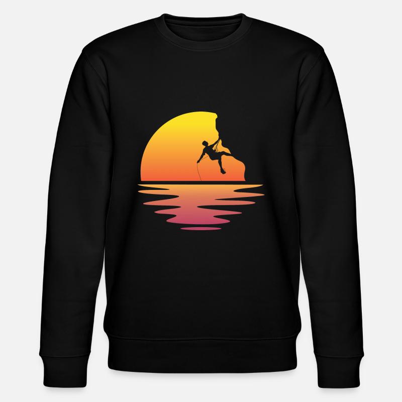 Felsklettern - Stanley/Stella Unisex Bio-Sweatshirt CHANGER  - Schwarz