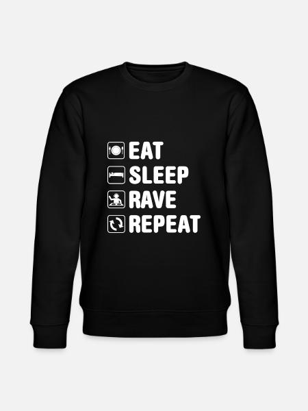 Rave Raver Spruch - Sweat bio CHANGER Stanley/Stella Unisexe - noir