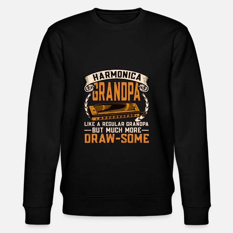Harmonica harmonica player - Stanley/Stella CHANGER Unisex Organic Sweatshirt - black