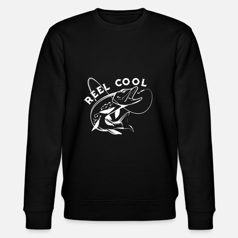 Eel fish fishing gift - Stanley/Stella CHANGER Unisex Organic Sweatshirt - black