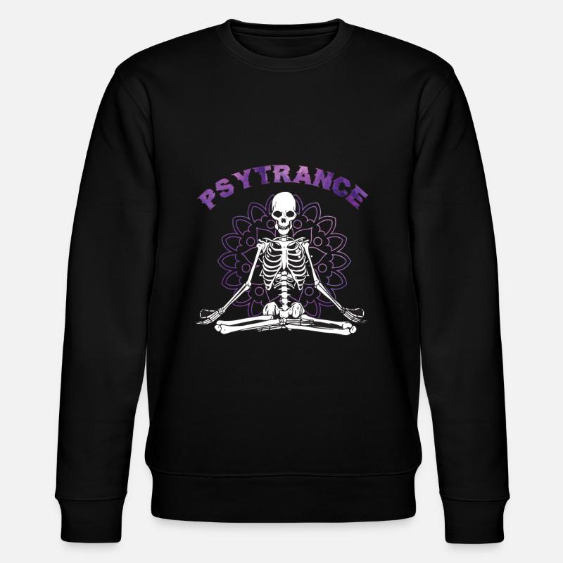 Psytrance Goa - Stanley/Stella Unisex Bio-Sweatshirt CHANGER  - Schwarz
