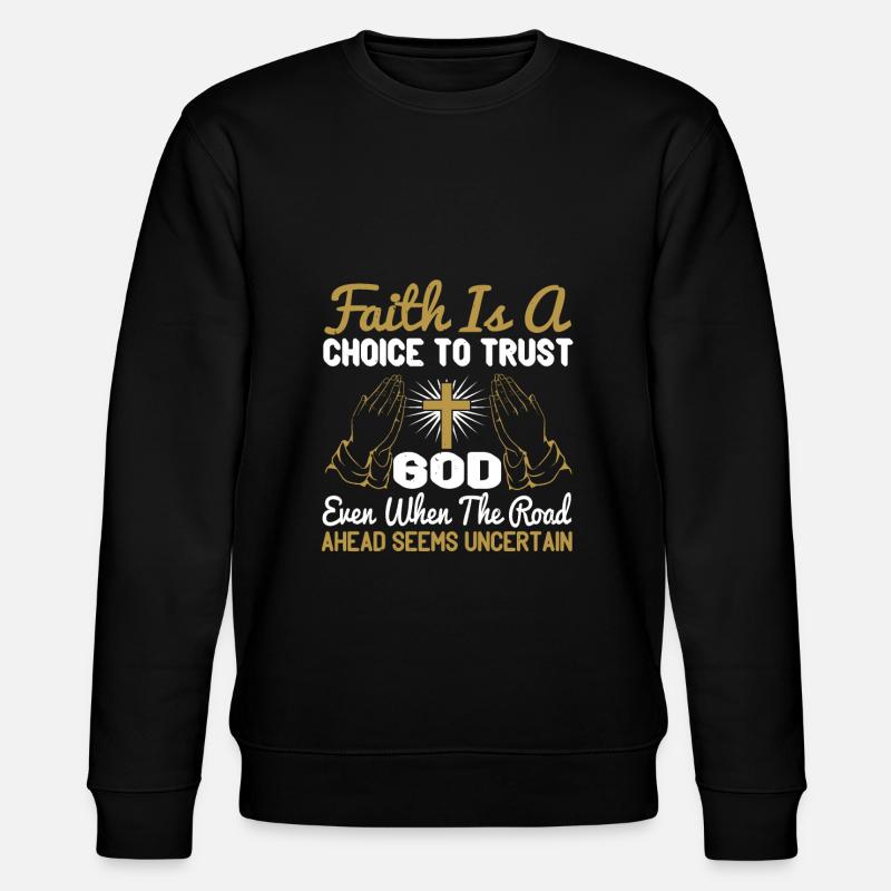 Christlich - Stanley/Stella Unisex Bio-Sweatshirt CHANGER  - Schwarz