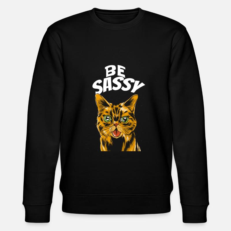 chat effronté être effronté - Sweat bio CHANGER Stanley/Stella Unisexe - noir