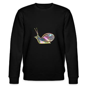 Schnecke - Stanley/Stella Unisex Bio-Sweatshirt CHANGER  - Schwarz - Vorne - Nik (191cm) & Marisol (170cm)