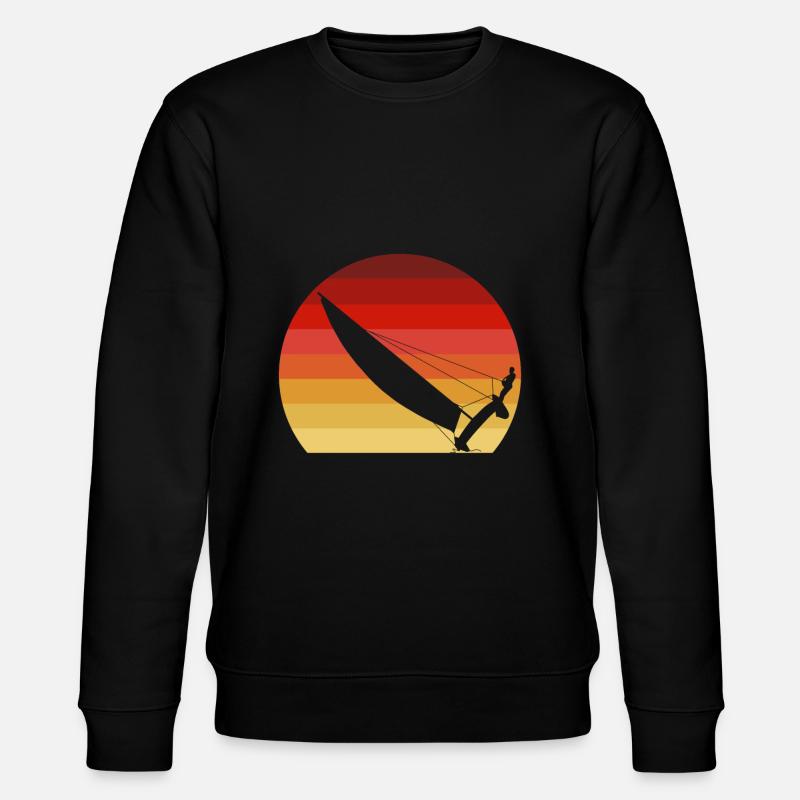 Catamaran au coucher du soleil - Sweat bio CHANGER Stanley/Stella Unisexe - noir