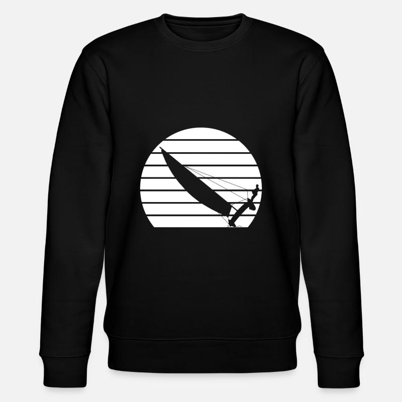 Katamaran vor Sonnenuntergang - Stanley/Stella Unisex Bio-Sweatshirt CHANGER - Schwarz