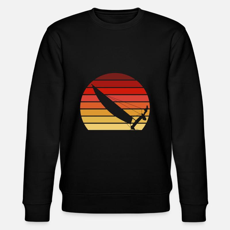 Catamaran au coucher du soleil - Sweat bio CHANGER Stanley/Stella Unisexe - noir