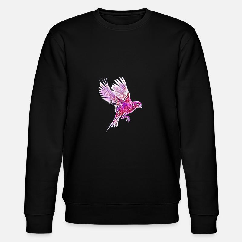 Vogel - Stanley/Stella Unisex Bio-Sweatshirt CHANGER  - Schwarz