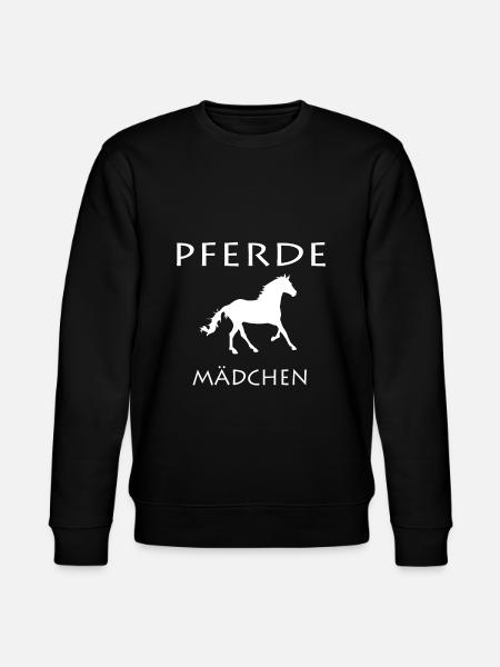 Pferde Mädchen - Stanley/Stella Unisex Bio-Sweatshirt CHANGER - Schwarz