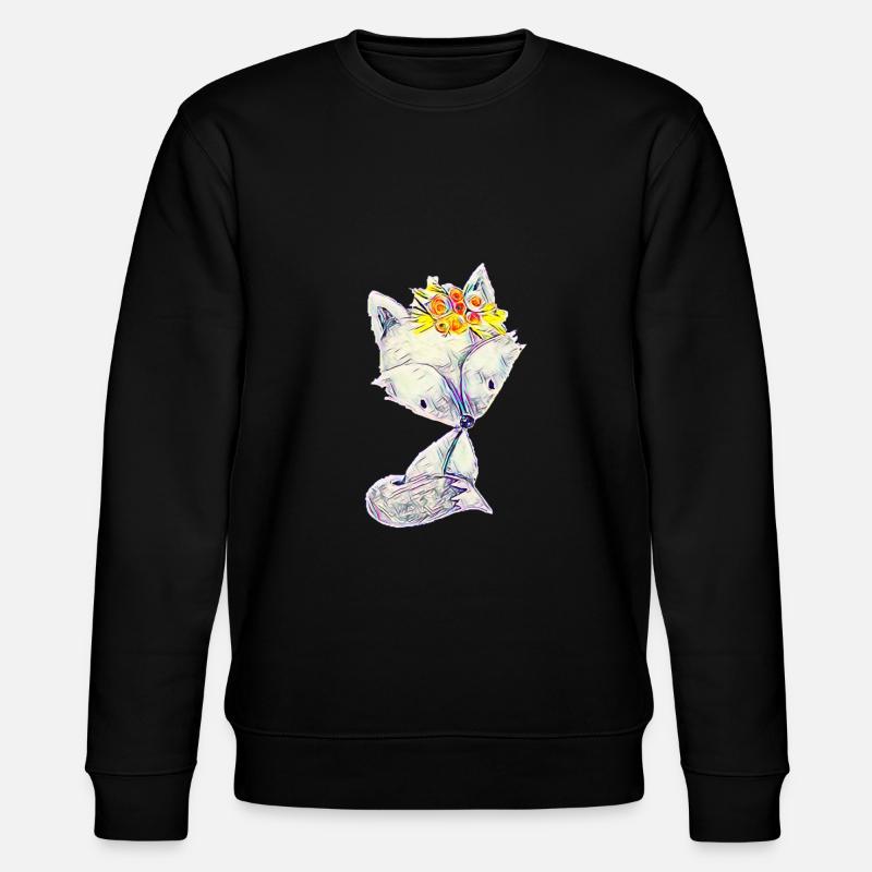 Fox - Stanley/Stella CHANGER Unisex Organic Sweatshirt - black