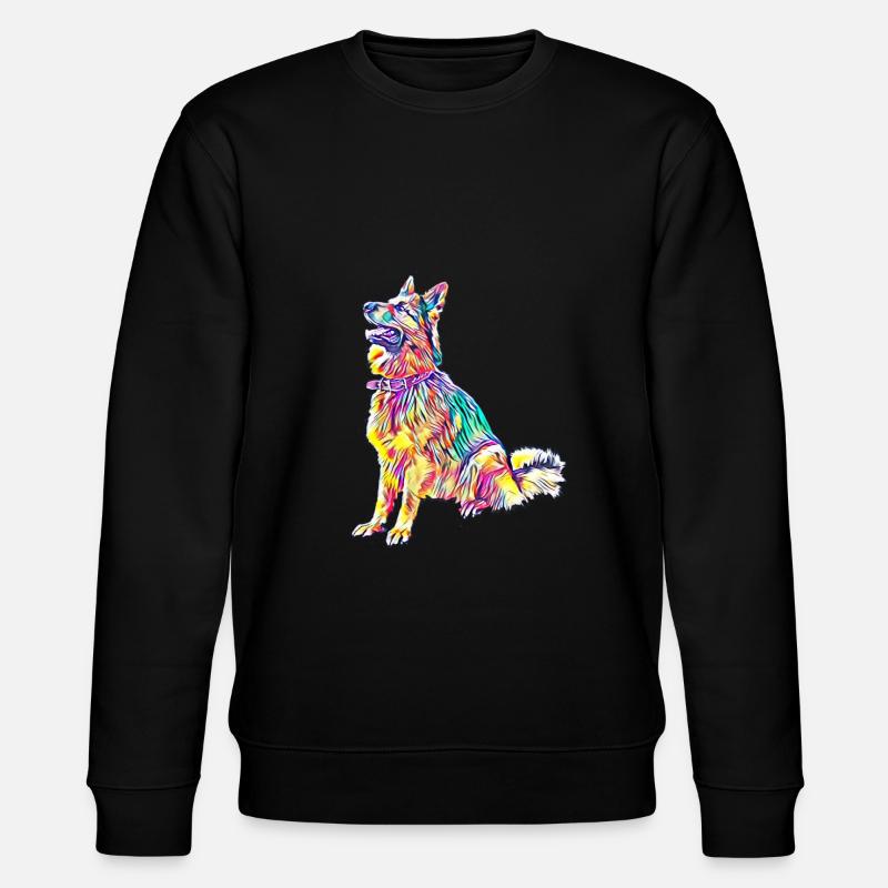 German Shepherd - Stanley/Stella CHANGER Unisex Organic Sweatshirt - black