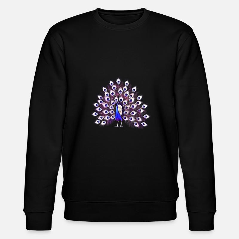 Pfau - Stanley/Stella Unisex Bio-Sweatshirt CHANGER  - Schwarz