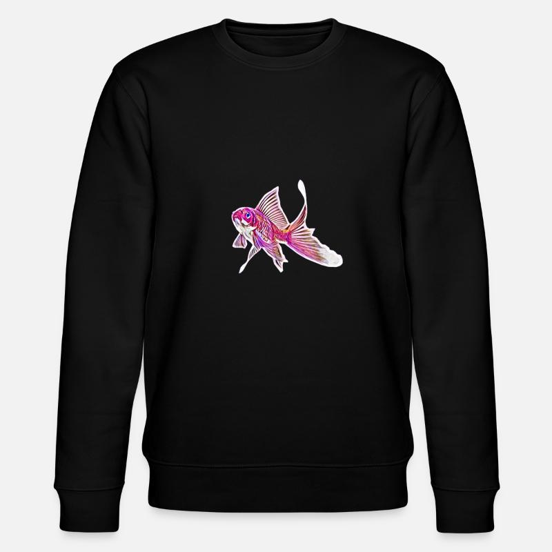 Fisch - Stanley/Stella Unisex Bio-Sweatshirt CHANGER  - Schwarz