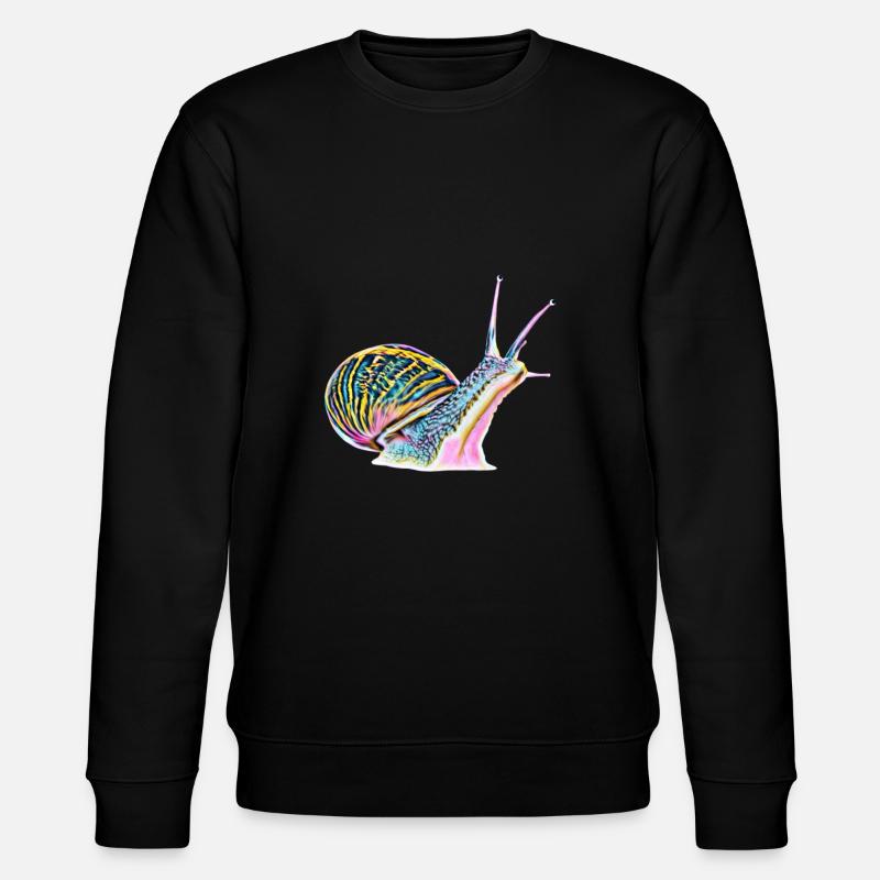 Schnecke - Stanley/Stella Unisex Bio-Sweatshirt CHANGER  - Schwarz