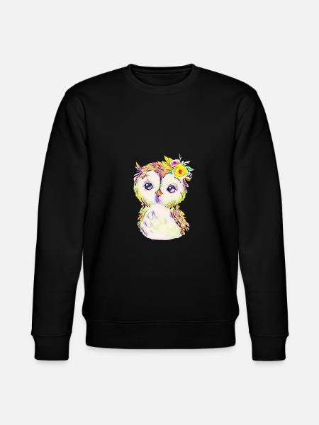 Eule - Stanley/Stella Unisex Bio-Sweatshirt CHANGER - Schwarz