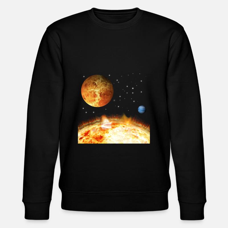 space - Stanley/Stella CHANGER Unisex Organic Sweatshirt - black