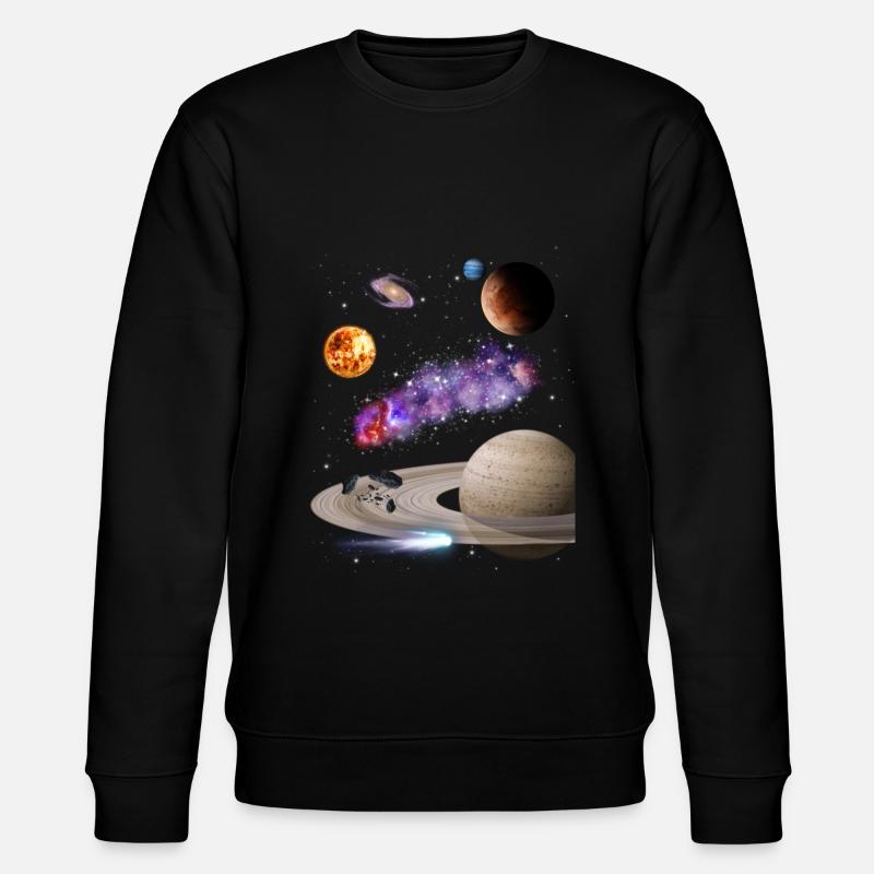 Space - Stanley/Stella CHANGER Unisex Organic Sweatshirt - black