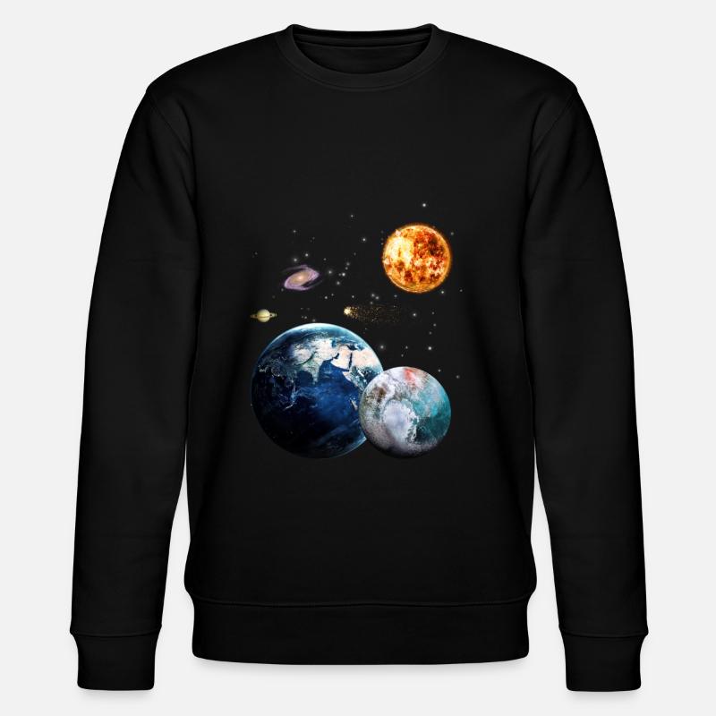 space - Stanley/Stella CHANGER Unisex Organic Sweatshirt - black