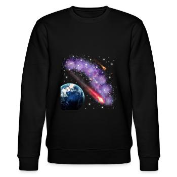Weltraum - Stanley/Stella Unisex Bio-Sweatshirt CHANGER  - Schwarz - Vorne - Nik (191cm) & Marisol (170cm)