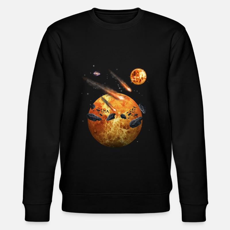 space - Stanley/Stella CHANGER Unisex Organic Sweatshirt - black