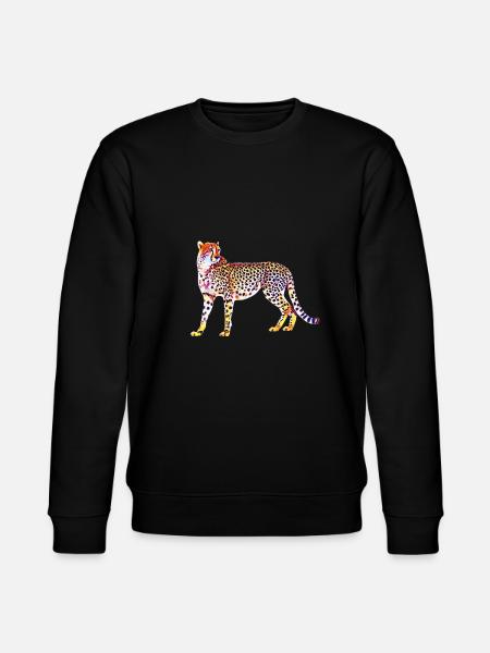 cheetah - Stanley/Stella CHANGER Unisex Organic Sweatshirt - black