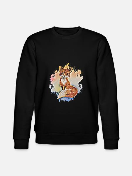 Fox - Stanley/Stella CHANGER Unisex Organic Sweatshirt - black