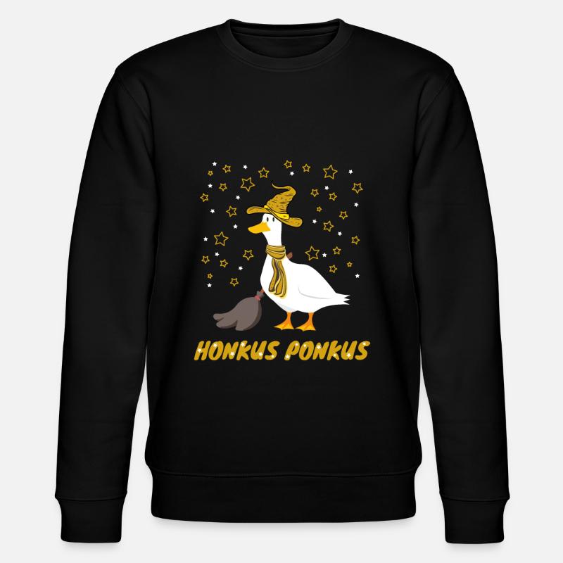 Honkus Ponkus Drôle d’oie - Sweat bio CHANGER Stanley/Stella Unisexe - noir