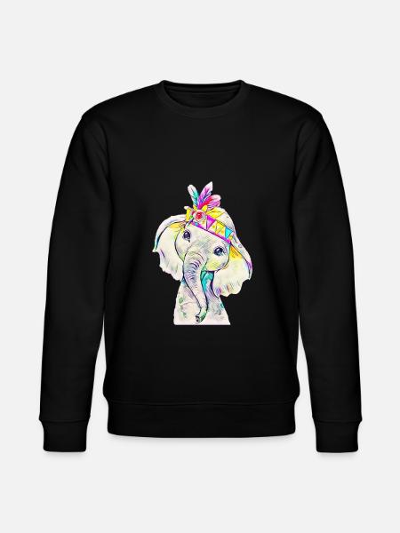 l'éléphant - Sweat bio CHANGER Stanley/Stella Unisexe - noir
