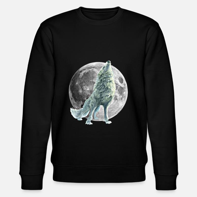 wolf - Stanley/Stella CHANGER Unisex Organic Sweatshirt - black