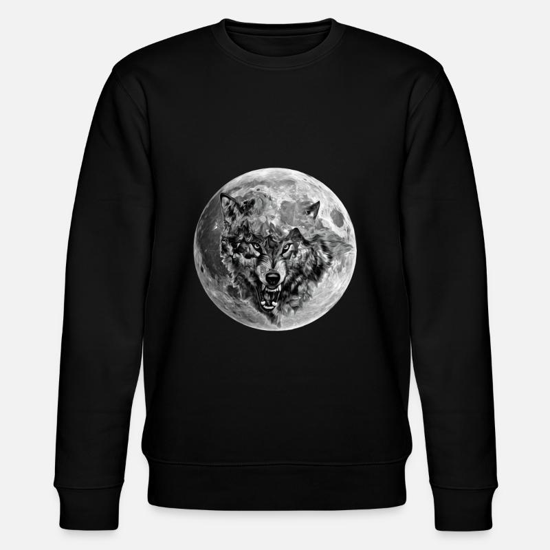 Loup - Sweat bio CHANGER Stanley/Stella Unisexe - noir