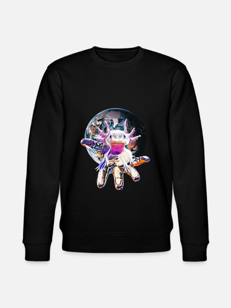 axolotl - Stanley/Stella CHANGER Unisex Organic Sweatshirt - black