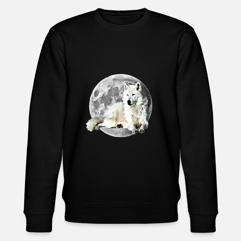 Wolf - Stanley/Stella Unisex Bio-Sweatshirt CHANGER  - Schwarz