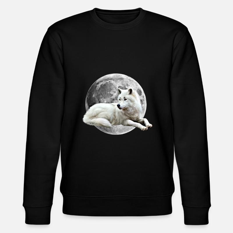 Wolf - Stanley/Stella Unisex Bio-Sweatshirt CHANGER  - Schwarz