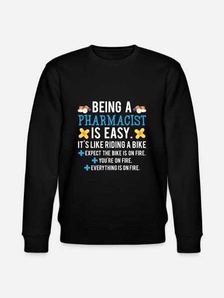 Funny pharmacist - Stanley/Stella CHANGER Unisex Organic Sweatshirt - black