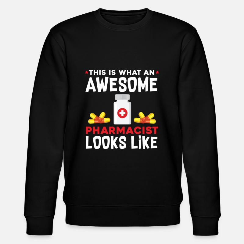 Awsome Apotheker - Stanley/Stella Unisex Bio-Sweatshirt CHANGER  - Schwarz