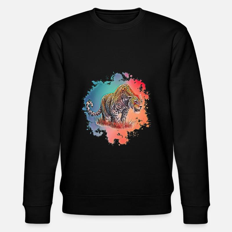 Léopard - Sweat bio CHANGER Stanley/Stella Unisexe - noir