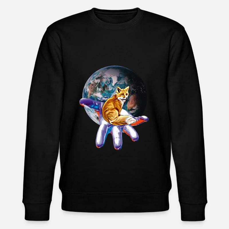 fox - Stanley/Stella CHANGER Unisex Organic Sweatshirt - black