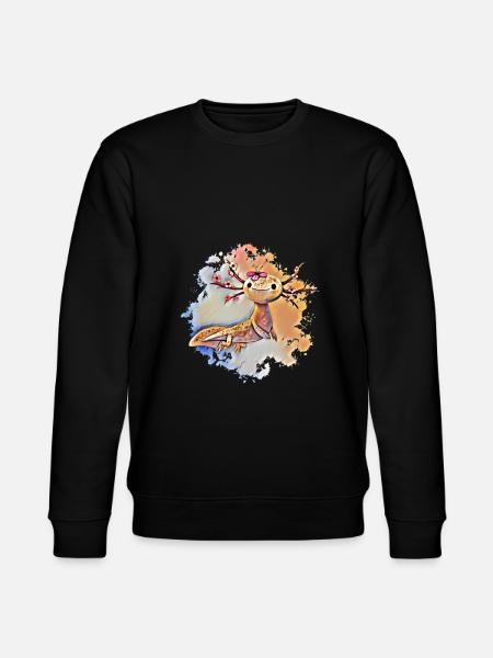 axolotl - Stanley/Stella CHANGER Unisex Organic Sweatshirt - black