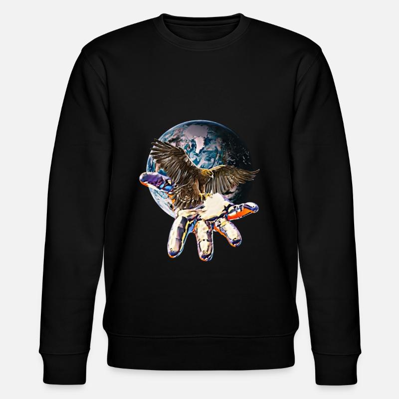 eagle - Stanley/Stella CHANGER Unisex Organic Sweatshirt - black