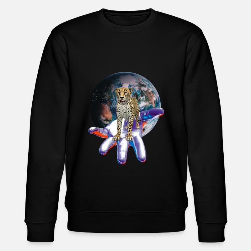 Cheetah - Stanley/Stella CHANGER Unisex Organic Sweatshirt - black