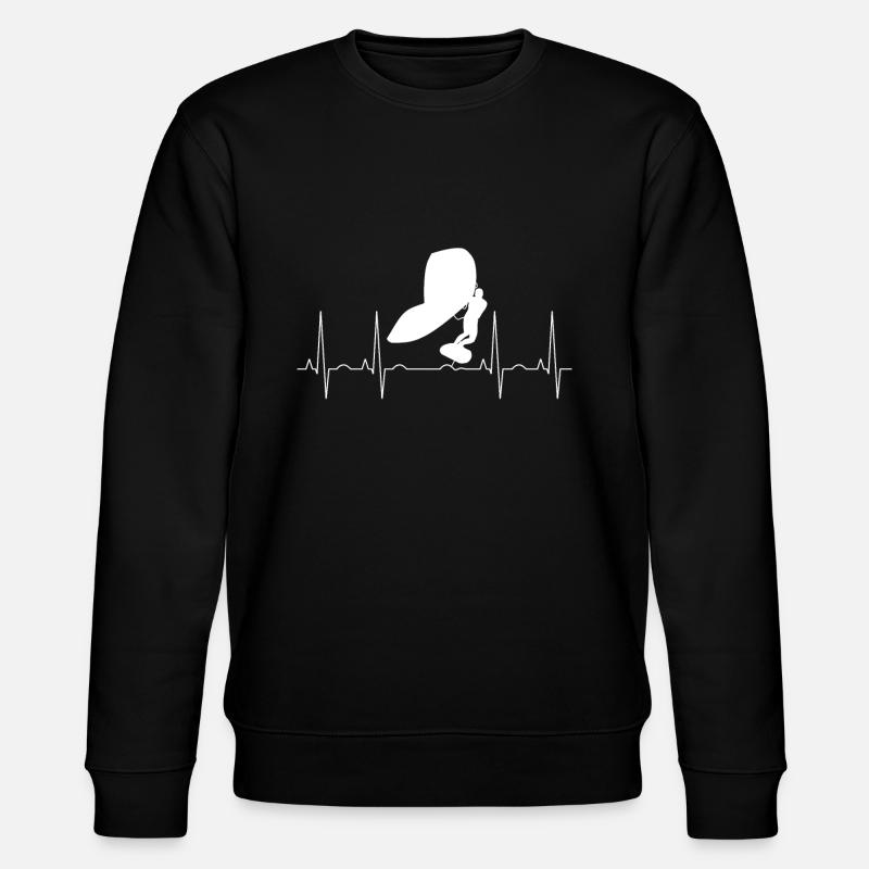 Wingfoil Pulse Frequency - Stanley/Stella CHANGER Unisex Organic Sweatshirt - black