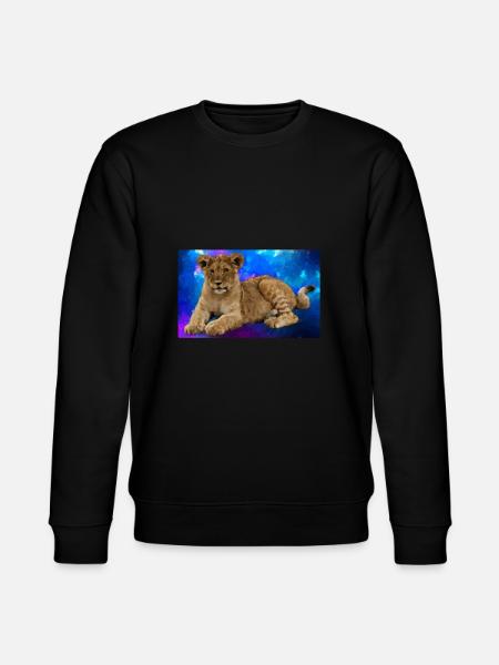 Lion Polygon - Stanley/Stella CHANGER Unisex Organic Sweatshirt - black