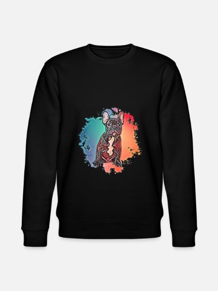 Bulldog français - Sweat bio CHANGER Stanley/Stella Unisexe - noir